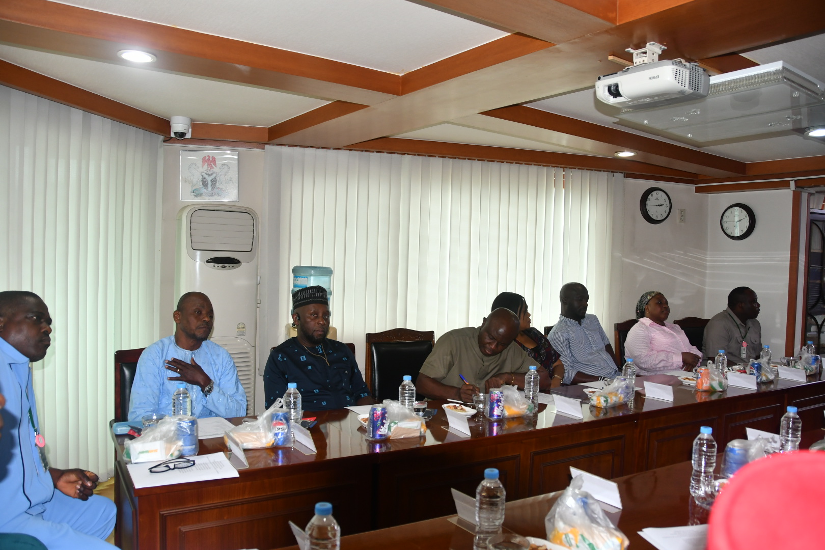 Members of the delegation at the meeting.